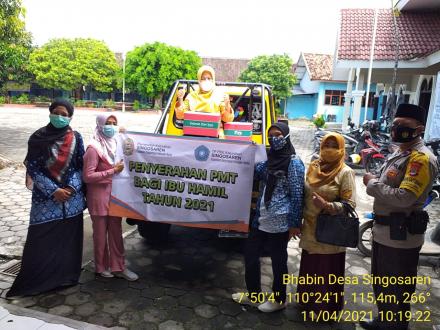 Pertemuan PKK & Pembagian PMT Ibu Hamil Bulan April 2021