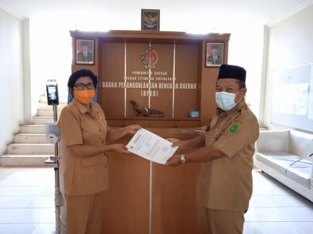 Penyerahan Proposal Rebah Tebing Semoyan ke BPBD DIY