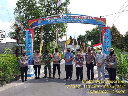 Penilaian Lomba Kampung Tertib Lalu Lintas oleh Korlantas Mabes POLRI