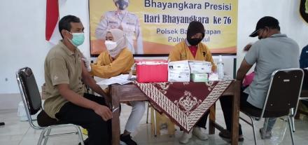 Vaksinasi Dalam Rangka Hari Bhayangkara