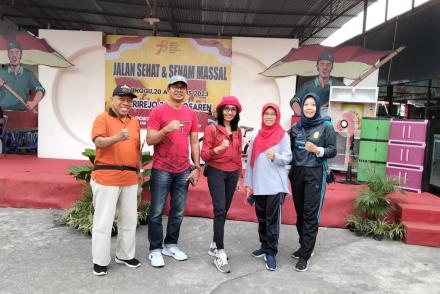 Senam Massal dan Jalan Sehat Semarakkan Peringatan HUT RI ke-78